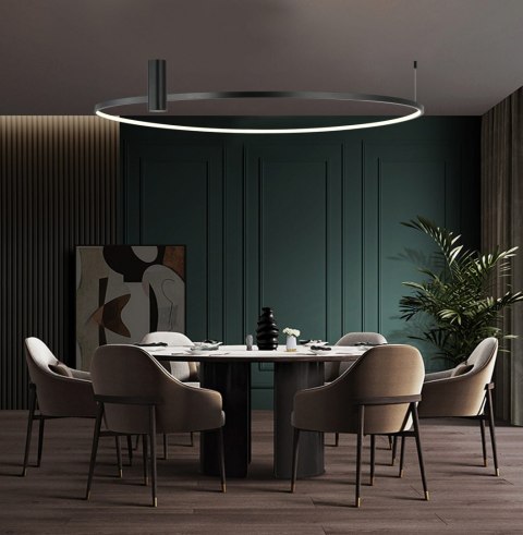 Plafon Ring S 3000K 1xLED czarny LP-909/1C S BK