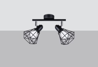 Sollux Lampa Plafon ARTEMIS 2 czarny