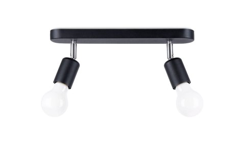 Sollux Lampa Plafon FORNES 2 czarny