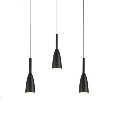 Lampa wisząca Solin 3 czarna 3xE27 Light Prestige