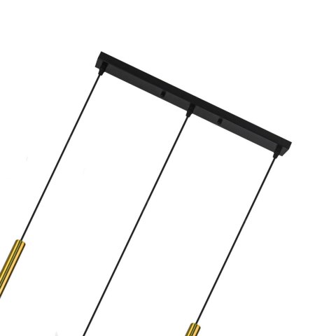 Lampa wisząca Solin 3 czarno-złota 3xE27 Light Prestige