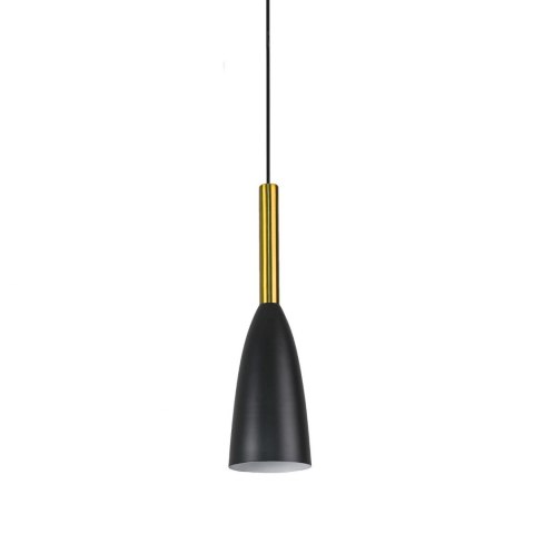 Lampa wisząca Solin 1 czarno-złota 1xE27 Light Prestige