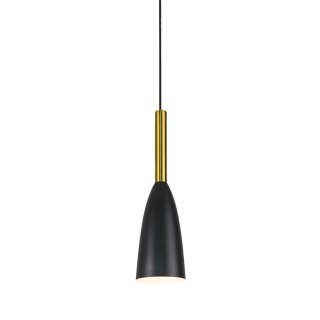 Lampa wisząca Solin 1 czarno-złota 1xE27 Light Prestige