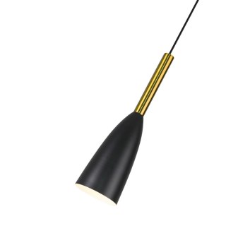 Light Prestige Lampa wisząca Solin 1 czarno-złota 1xE27