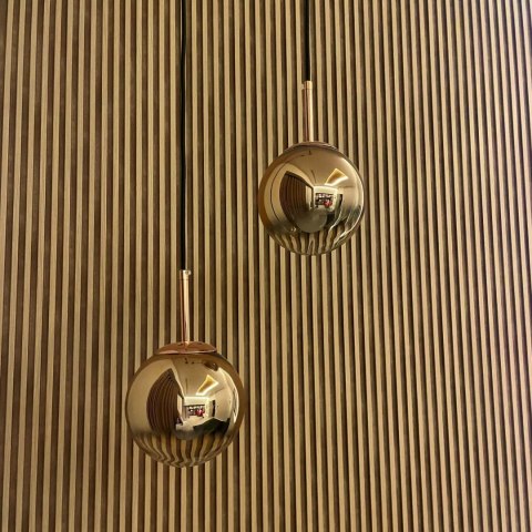 Lampa wisząca Palla złota 1xE14 Light Prestige