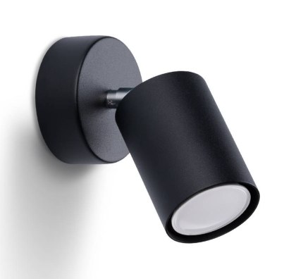 Sollux Lampa Kinkiet LEMMI 1 czarny