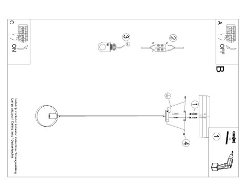 Sollux Lampa wisząca TITRAN 1 biała