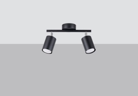 Sollux Lampa Plafon LEMMI 2 czarny