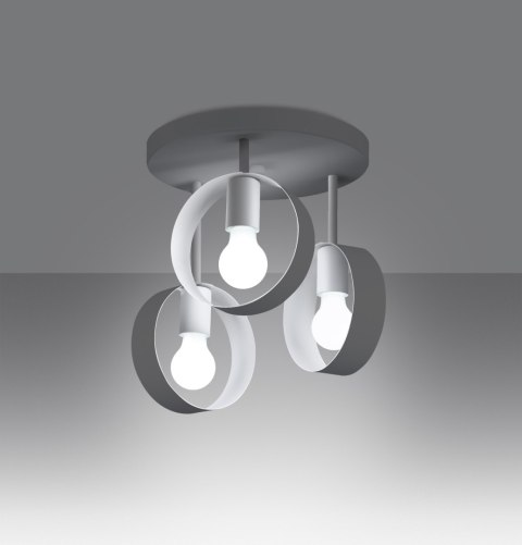 Sollux Lampa Plafon TITRAN 3 biały