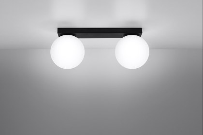 Sollux Lighting Plafon YOLI 2 czarny