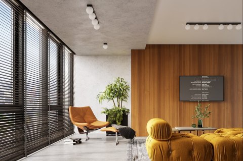 Sollux Lampa Plafon YOLI 3 czarny