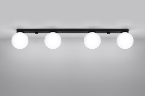 Sollux Lampa Plafon YOLI 4 czarny
