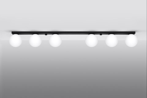 Sollux Lampa Plafon YOLI 6 czarny