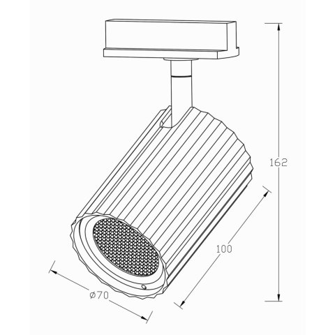 Reflektor do szynoprzewodów Tokio 1F czarny 1xGU10 Light Prestige
