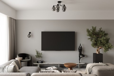 Sollux Lampa Żyrandol FILLAN 5 czarny