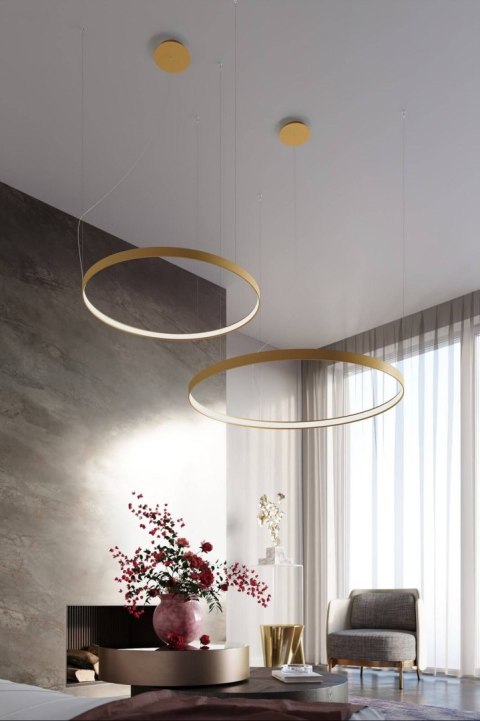 Sollux Lampa Żyrandol RIO 55 złoty LED 3000K