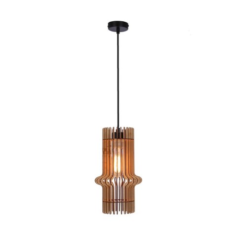 Eco 4 lampa wisząca 1x40 e27 Abażur drewniany
