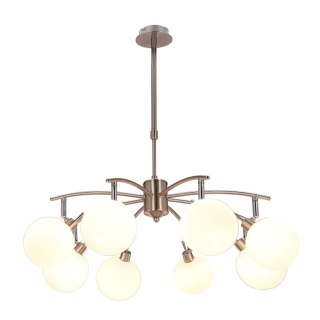 Ghost lampa wisząca satynowy 8x40w g9 klosz biały