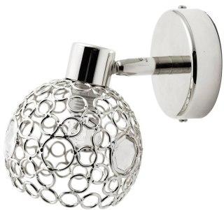 Kinkiet chrom + kryształ lampa spot Aron 91-12319