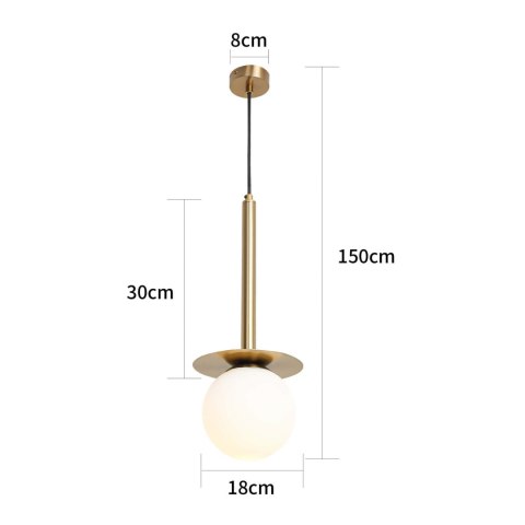 Lampa wisząca Roma 1 złota 1xE14 Light Prestige