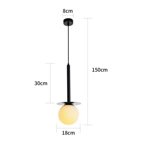 Lampa wisząca Roma 1 czarna 1xE14 Light Prestige