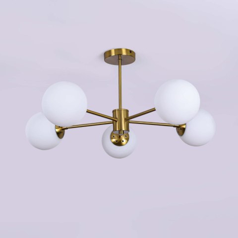 Lampa wisząca Roma 5 złota 5xE14 Light Prestige