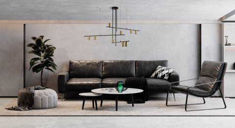 Lampa wisząca Arizona czarno - złota 9xGU10 Light Prestige