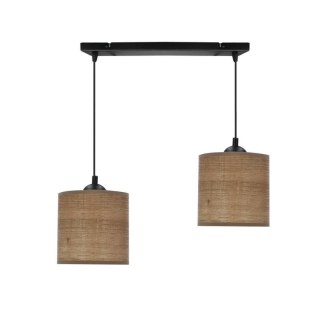 Legno lampa wisząca 2x40w e27 Abażur orzechowy