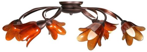 Lampa sufitowa brązowa 6xE14 Modena 36-00746