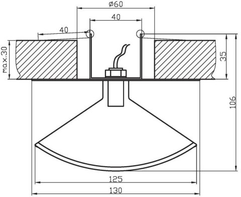 Oprawa stropowa szklana chrom SZ-07 2229503