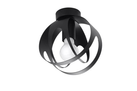 Sollux Lampa Plafon TULOS czarny