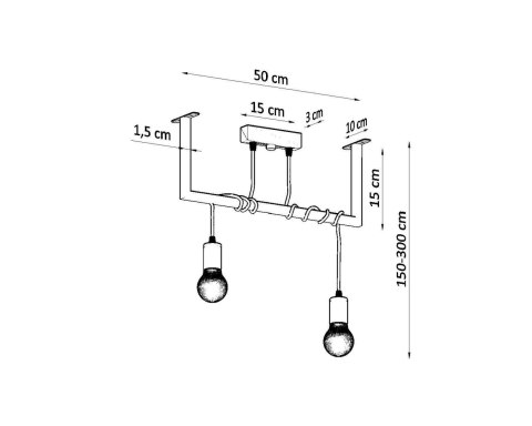 Sollux Lampa Żyrandol SALAMANCA 2