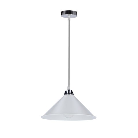 Avola lampa wisząca chromowa e27 klosz biały 31-20710