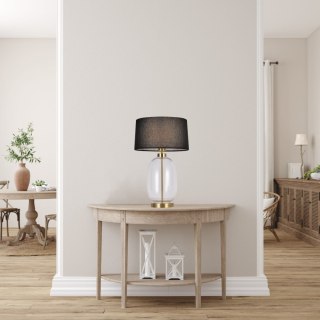 Lampa stołowa Amur czarno - transparentna 1xE27 Light Prestige