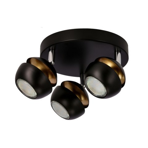 Boni plafon 3x3w gu10 led czarny