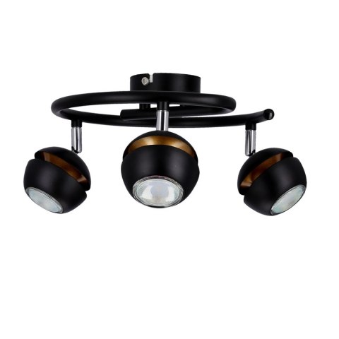 Boni spirala 3x3w gu10 led czarny