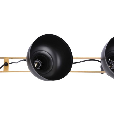 Lampa wisząca regulowana czarna loft Reno