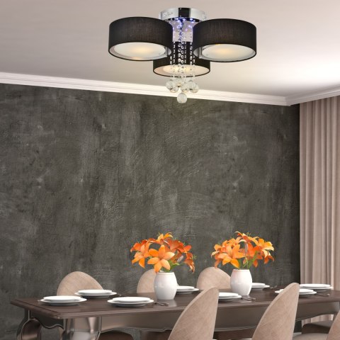 Plafon Gambela czarny 3xE27 LED Light Prestige