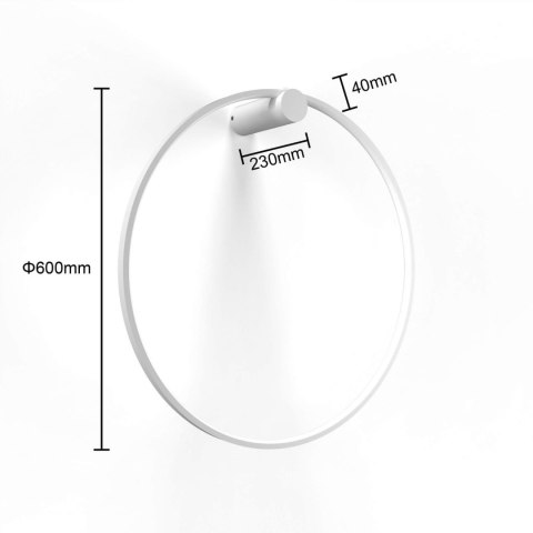 Kinkiet Mirror mały 1xLED biały LP-999/1W S WH