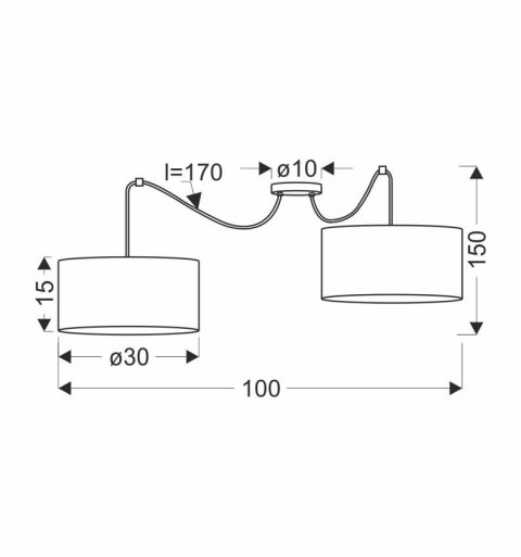 Legno p lampa wisząca Abażur dębowy