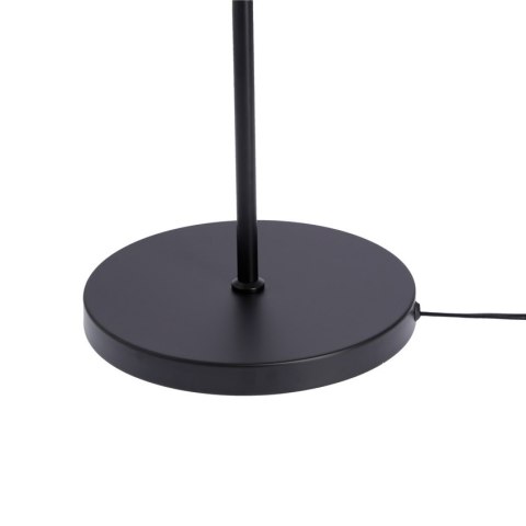 Lampa podłogowa czarna metalowa regulowana Reno
