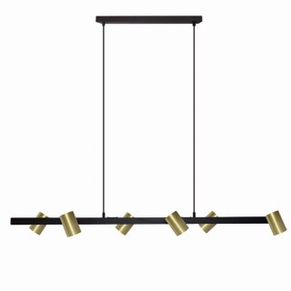 Lampa wisząca Snow 6 złoto - czarna 6xGU10 Light Prestige