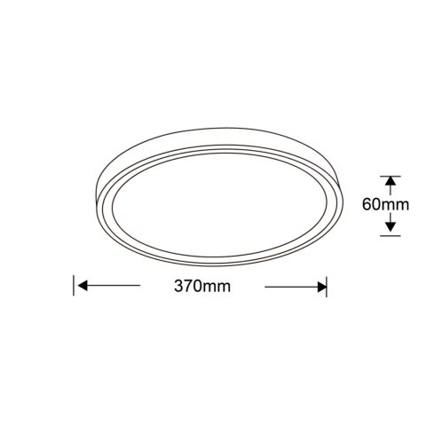 Plafon Vegas 30 cm biały LED 4000K Light Prestige