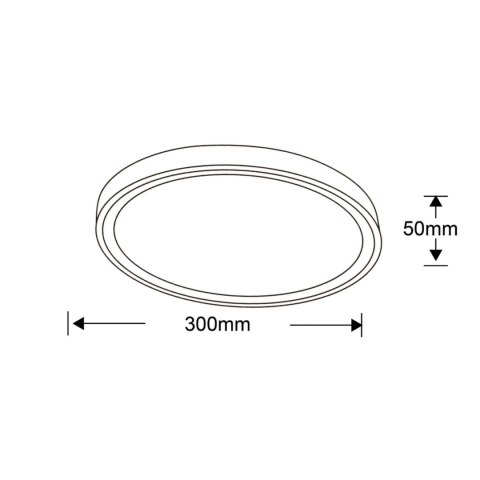 Plafon Vegas 40 cm biały LED 4000K Light Prestige