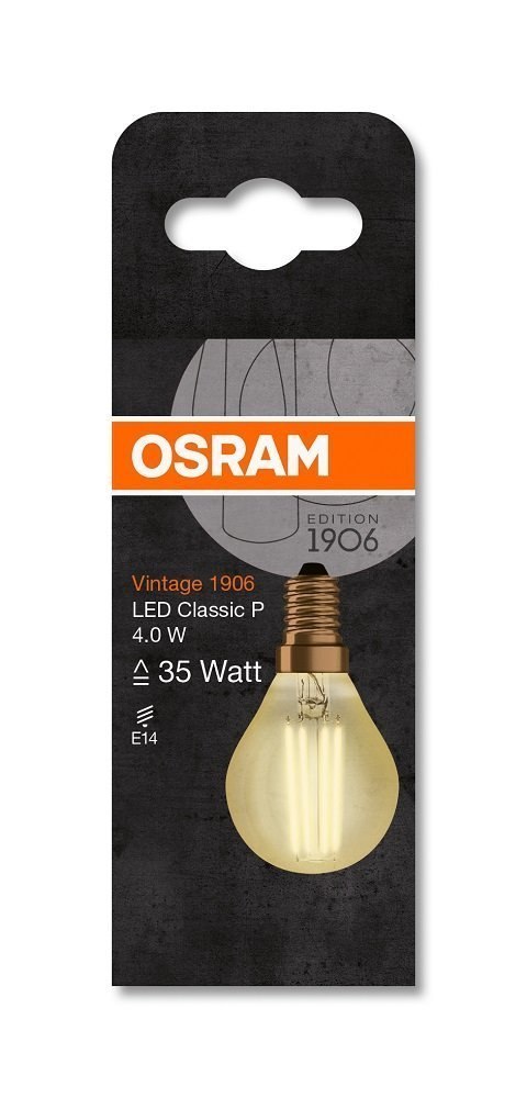 Żarówka led E14 4w 410lm 2400k vintage p35 Osram