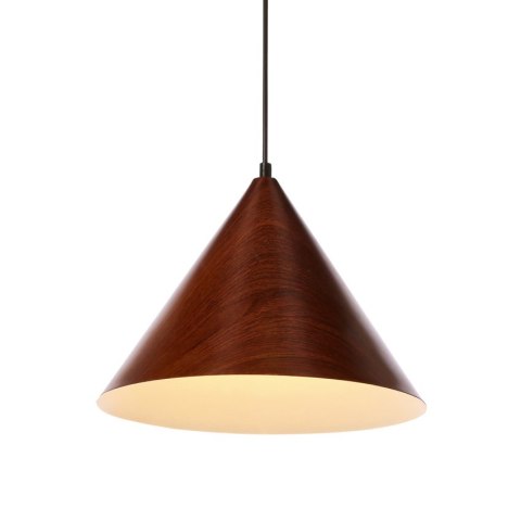 Dunca lampa wisząca 32cm E27 klosz ciemny orzechowy
