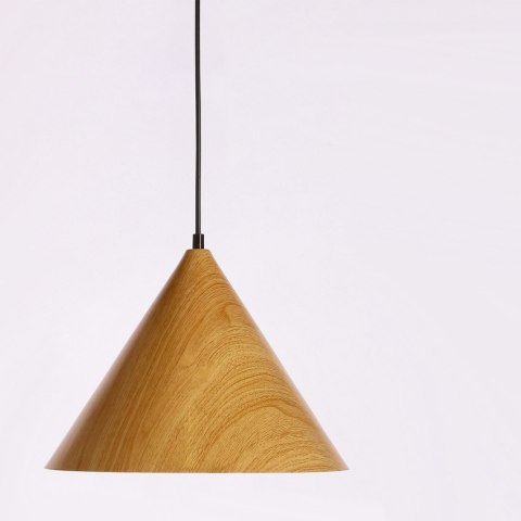 Dunca lampa wisząca 32cm E27 klosz jasny dębowy