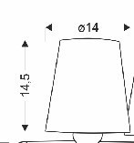 KLOSZ DO KINKIETU TANGO BIAŁY 135 mm 71-60818