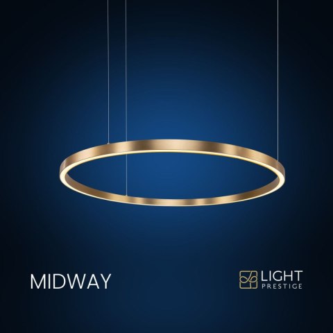 Lampa wisząca Midway złota LED 3000K Light Prestige