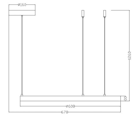 Lampa wisząca Midway złota LED 3000K Light Prestige